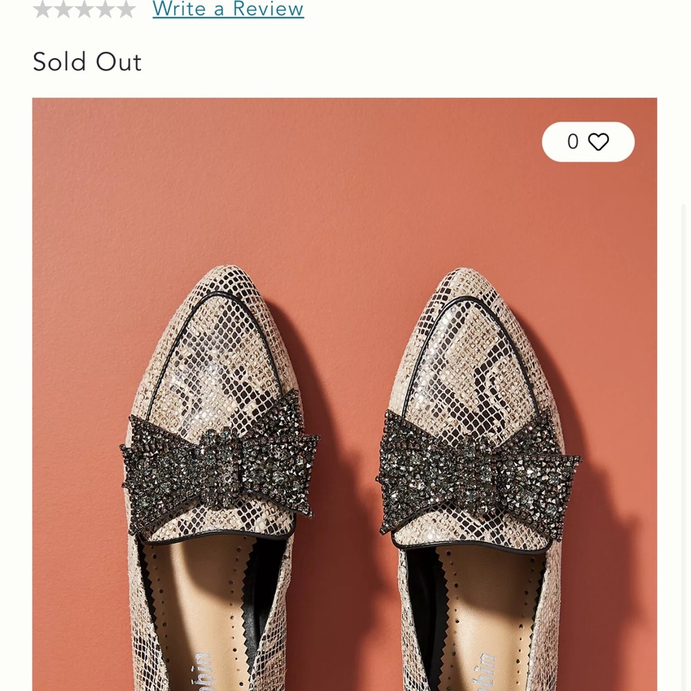 Farylrobin Elton Bow Snakeskin Flats 8 - Picture 12 of 12